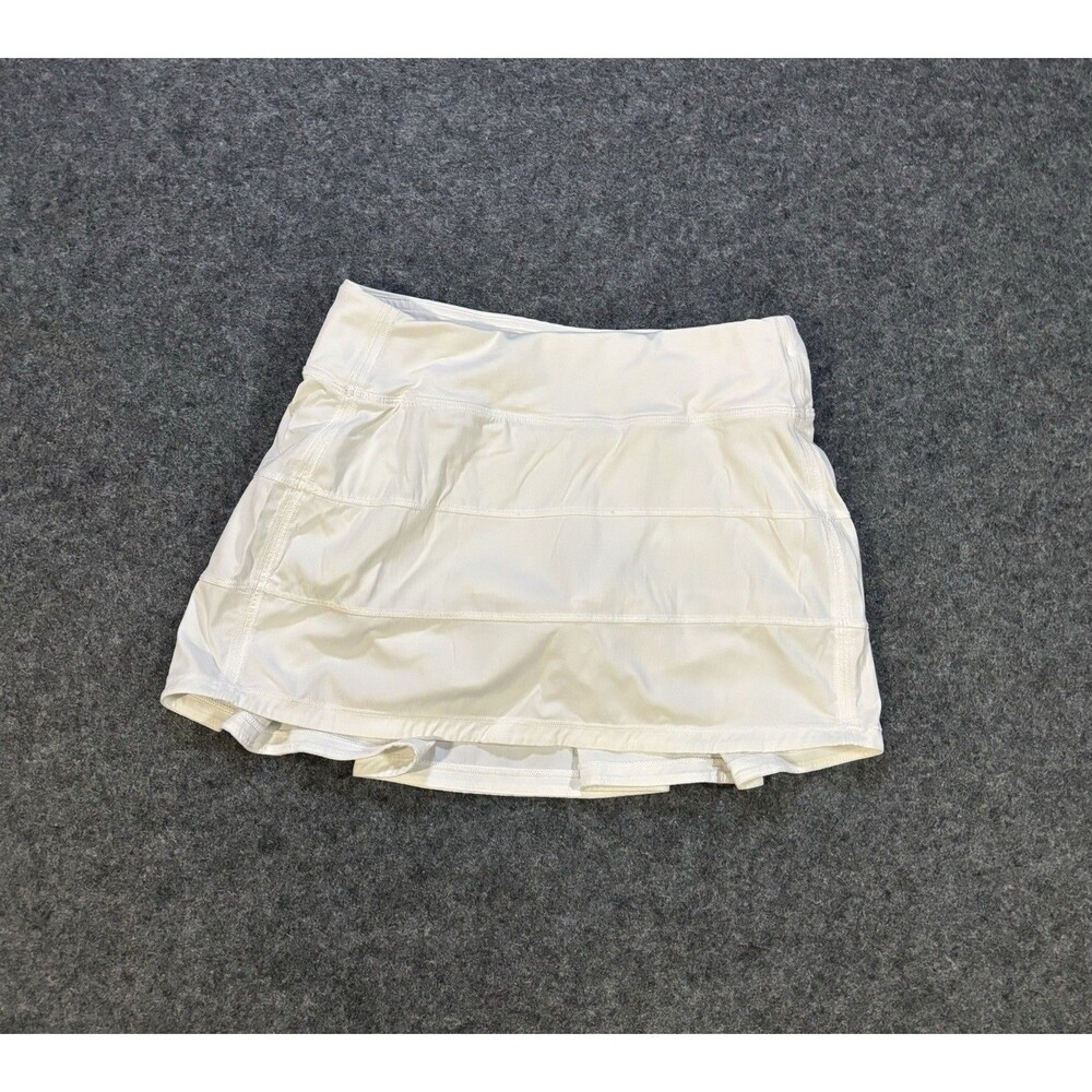 Lululemon Pace Rival Skirt Size 2 White Skort Tennis